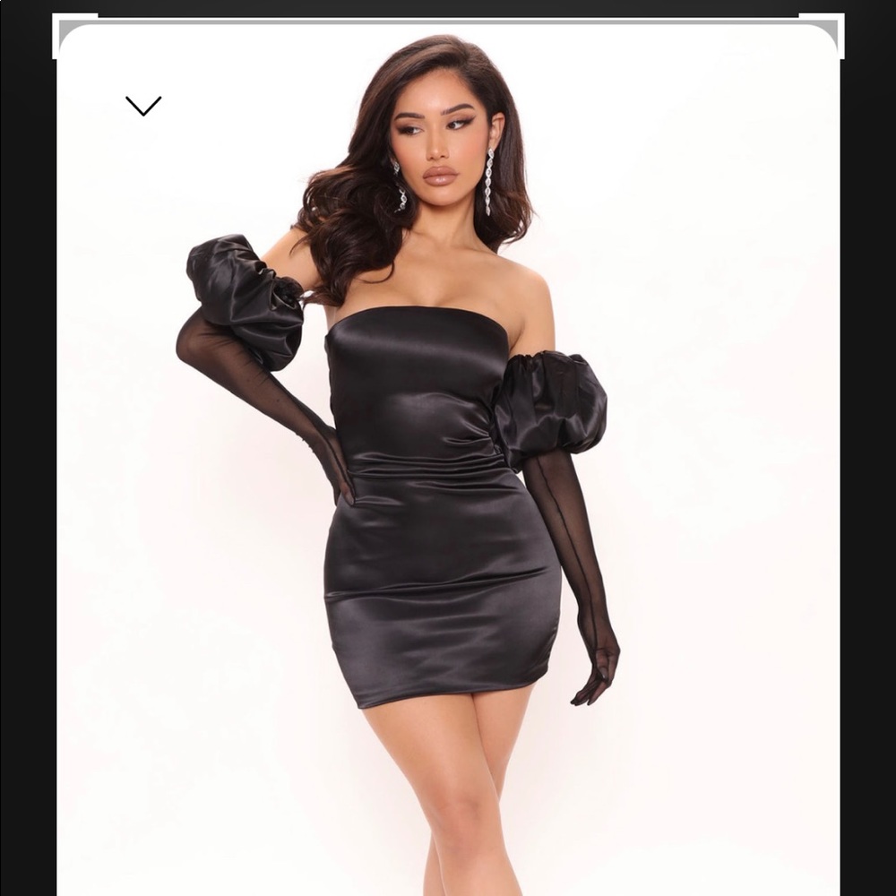 Fashion Nova Dress and Gloves